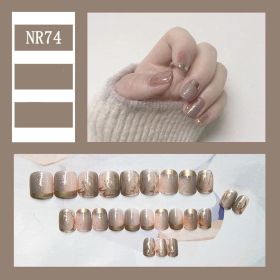 24 Pieces Of Nail Art Patches Can Be Detached And Reused (Option: NR74)
