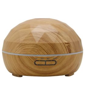 Ultrasonic aroma diffuser mute colorful night light (Option: Wood grain-US)