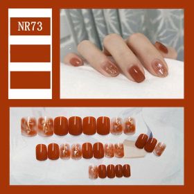 24 Pieces Of Nail Art Patches Can Be Detached And Reused (Option: NR73)