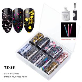 Nail Supplies Transfer Sticker (Option: TZ28 Set)