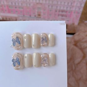 Detachable Butterfly Pearl Nail Patch (Option: 1 Style-M)