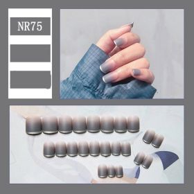 24 Pieces Of Nail Art Patches Can Be Detached And Reused (Option: NR75)