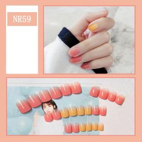 24 Pieces Of Nail Art Patches Can Be Detached And Reused (Option: NR59)