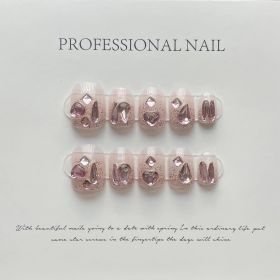 Hand-worn Armor Nail Sticker Nail Patch Warm Genie Series Ornament (Option: 112 Short Square A-M)